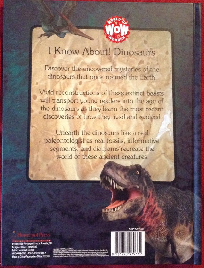 Dinosaurs - Author Unknown (Flowerpot Press - Hardcover) book collectible [Barcode 9781770939332] - Main Image 2