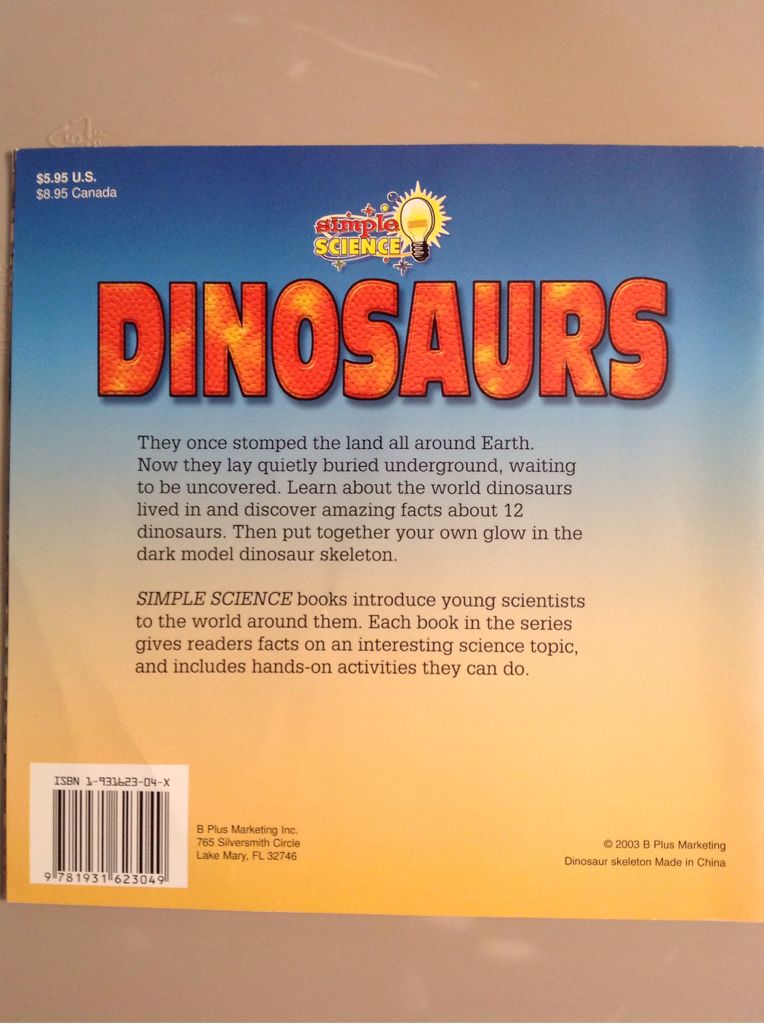 Dinosaurs - Vivian Fernandez (B Plus Marketing - Paperback) book collectible [Barcode 9781931623049] - Main Image 2