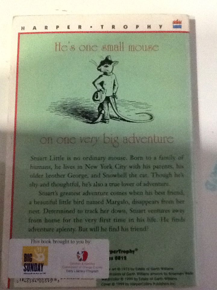 Stuart Little - E.B. White (HarperTrophy - Paperback) book collectible [Barcode 9780064400565] - Main Image 2