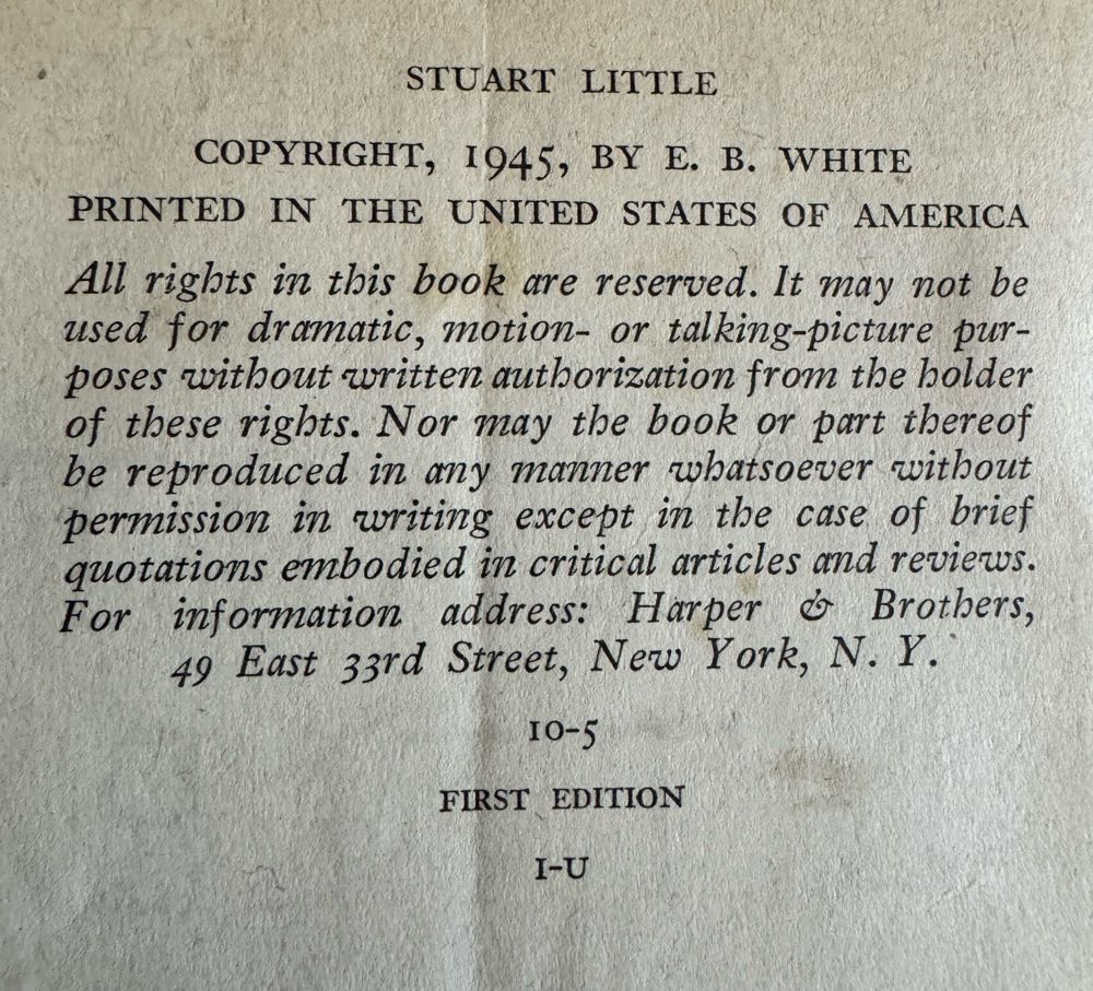 Stuart Little - E.B. White (HarperTrophy - Paperback) book collectible [Barcode 9780064400565] - Main Image 3