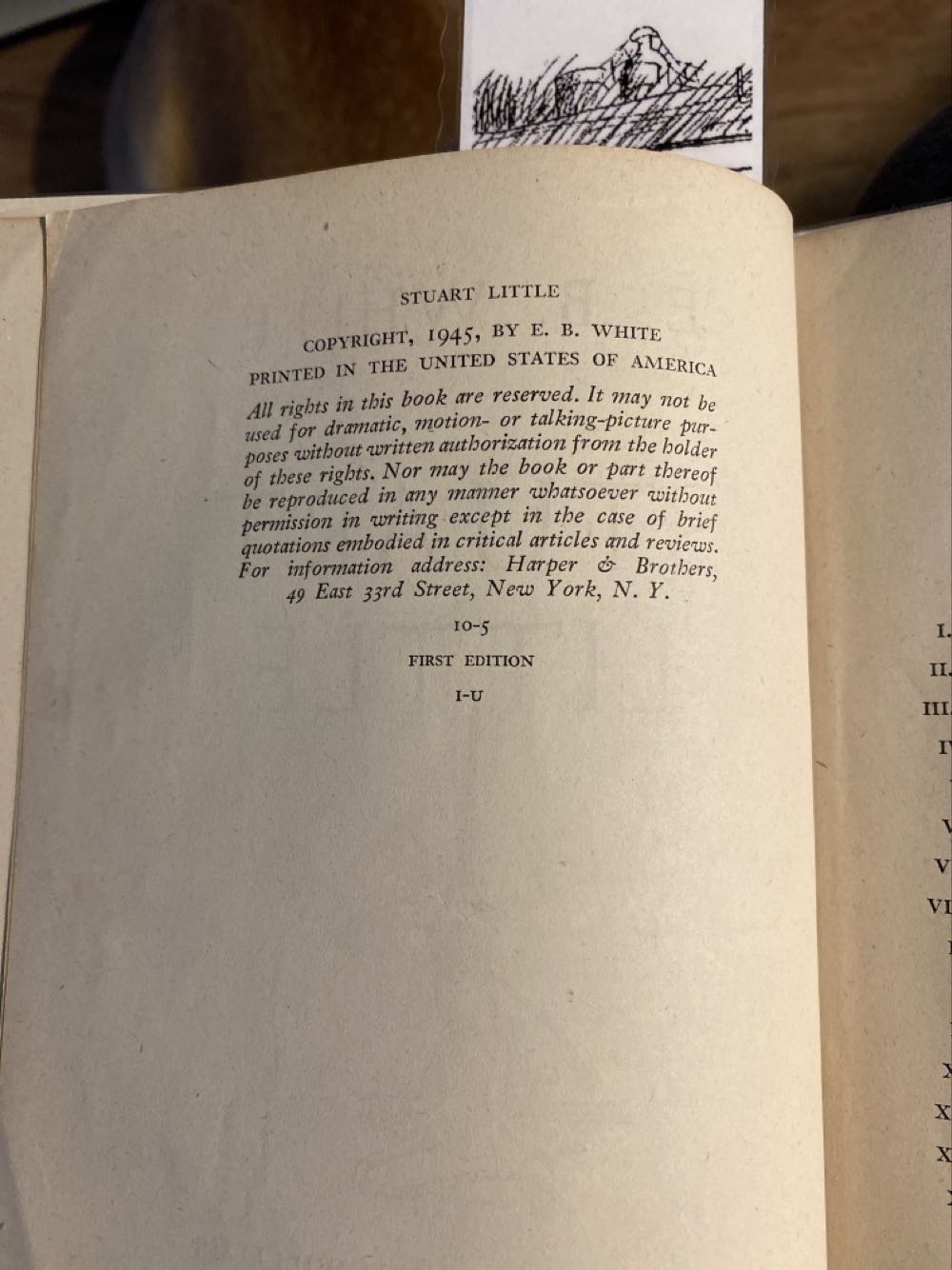 Stuart Little - E.B. White (Harper & Brothers Publishers - Hardcover) book collectible - Main Image 4