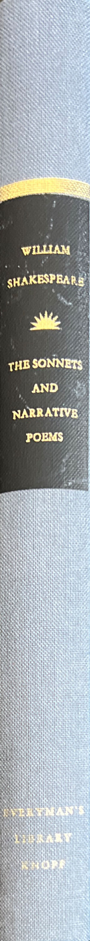 The Sonnets And Narrative Poems - William Shakespeare (Everyman’s Library - Hardcover) book collectible [Barcode 9780679417415] - Main Image 2