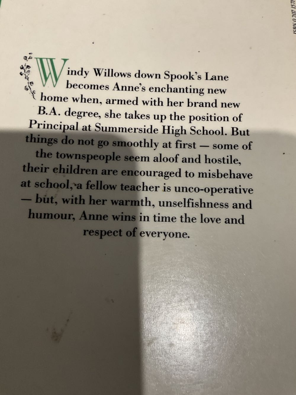 Anne Of Windy Willows - Lucy Maud Montgomery book collectible [Barcode 9780207157196] - Main Image 3