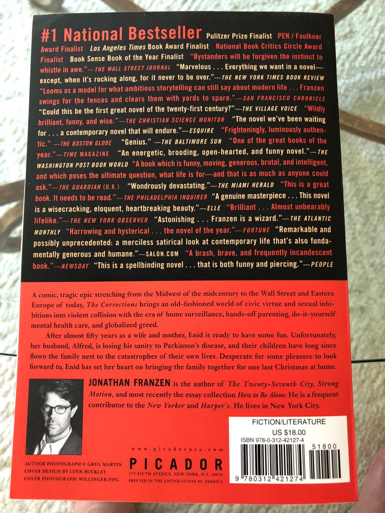 The Corrections - Jonathan Franzen (Picador - Paperback) book collectible [Barcode 9780312421274] - Main Image 2