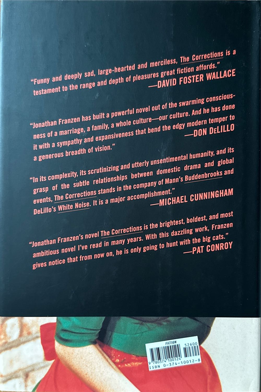 The Corrections - Jonathan Franzen (Farrar, Straus and Giroux - Paperback) book collectible [Barcode 9780374100124] - Main Image 2