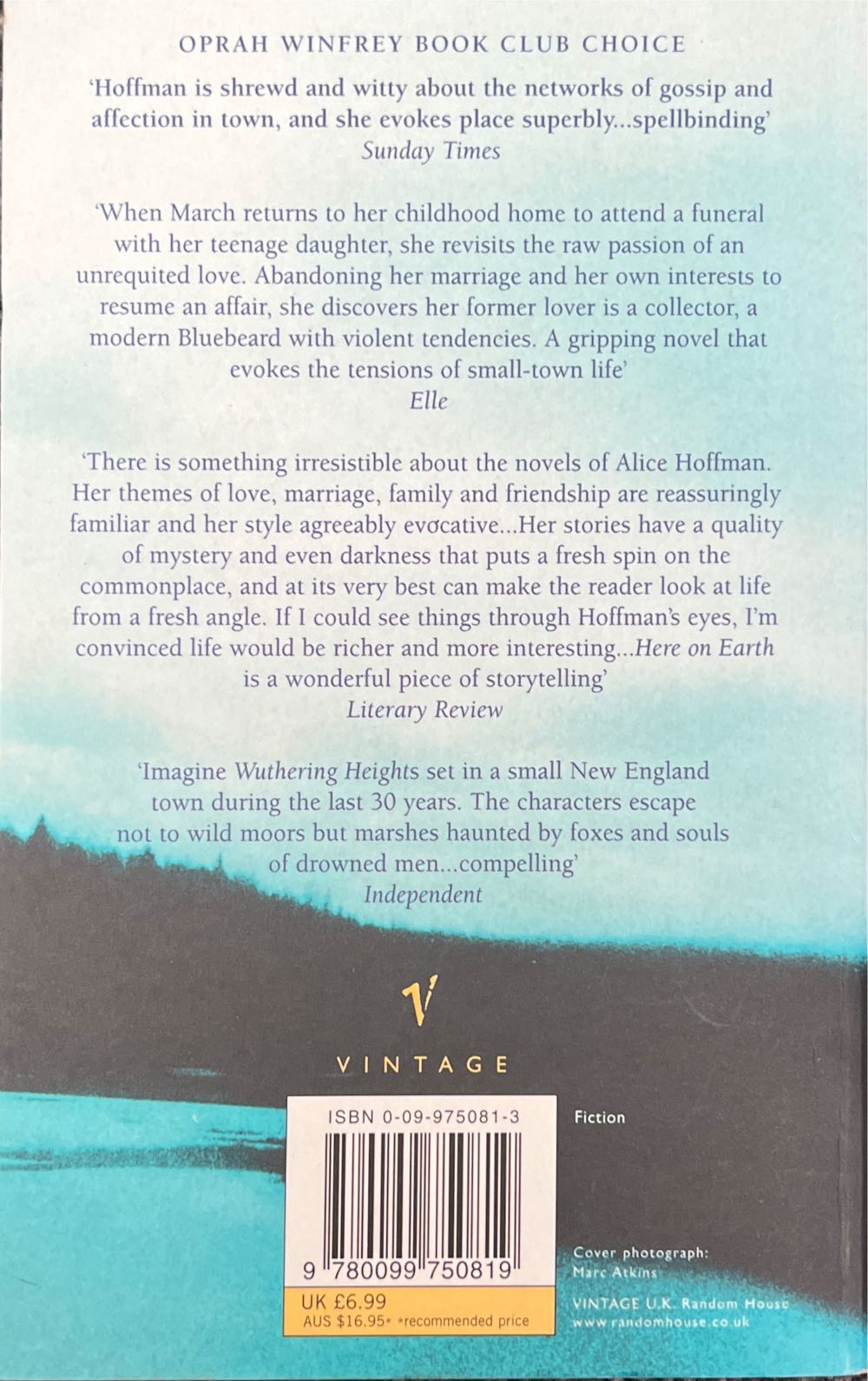 Here On Earth - Hoffman, Alice (Chatto & Windus - Paperback) book collectible [Barcode 9780701164904] - Main Image 2