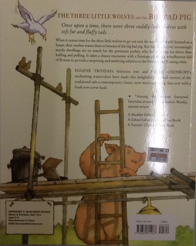 The Three Little Wolves And The Big Bad Pig - Eugene Trivizas (Simon & Schuster - Paperback) book collectible [Barcode 9780689815287] - Main Image 2