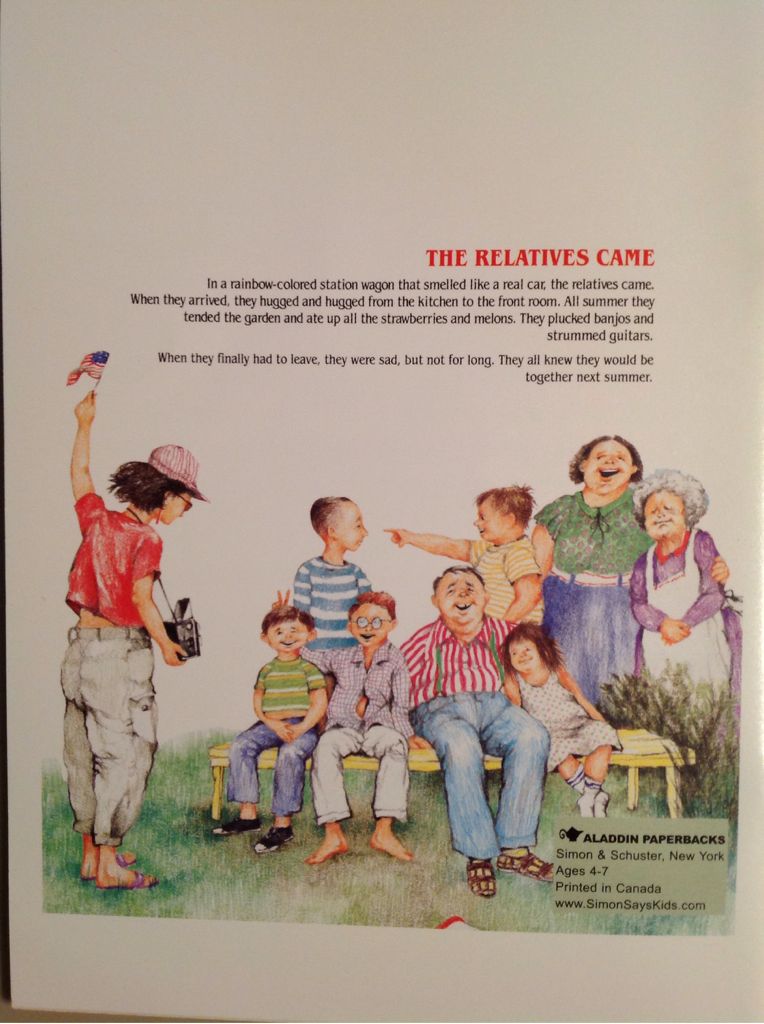 The Relatives Came - Cynthia Rylant (- Paperback) book collectible [Barcode 0590477900] - Main Image 2