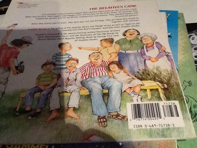 The Relatives Came - Cynthia Rylant (Atheneum - Paperback) book collectible [Barcode 9780689717383] - Main Image 2