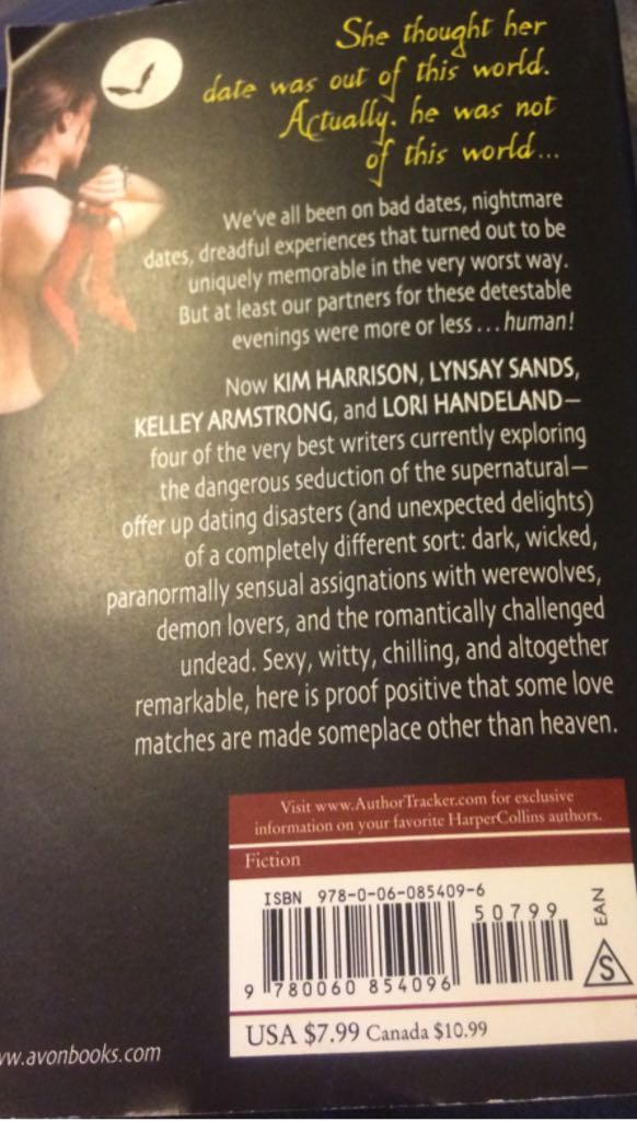 Dates From Hell - Kelley Armstrong (Avon Fiction - Paperback) book collectible [Barcode 9780060854096] - Main Image 2