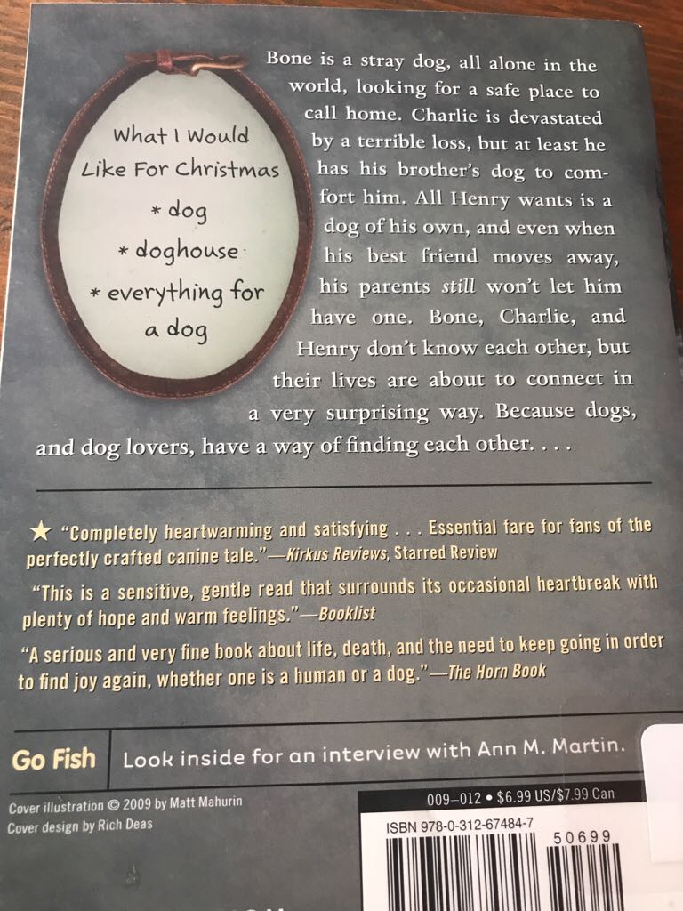 Everything For A Dog - Ann M. Martin book collectible [Barcode 9780312674847] - Main Image 2