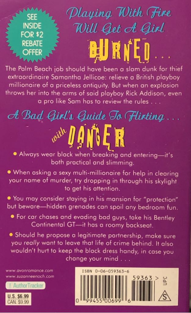 Flirting with Danger - Suzanne Enoch (Avon - Paperback) book collectible [Barcode 9780060593636] - Main Image 2