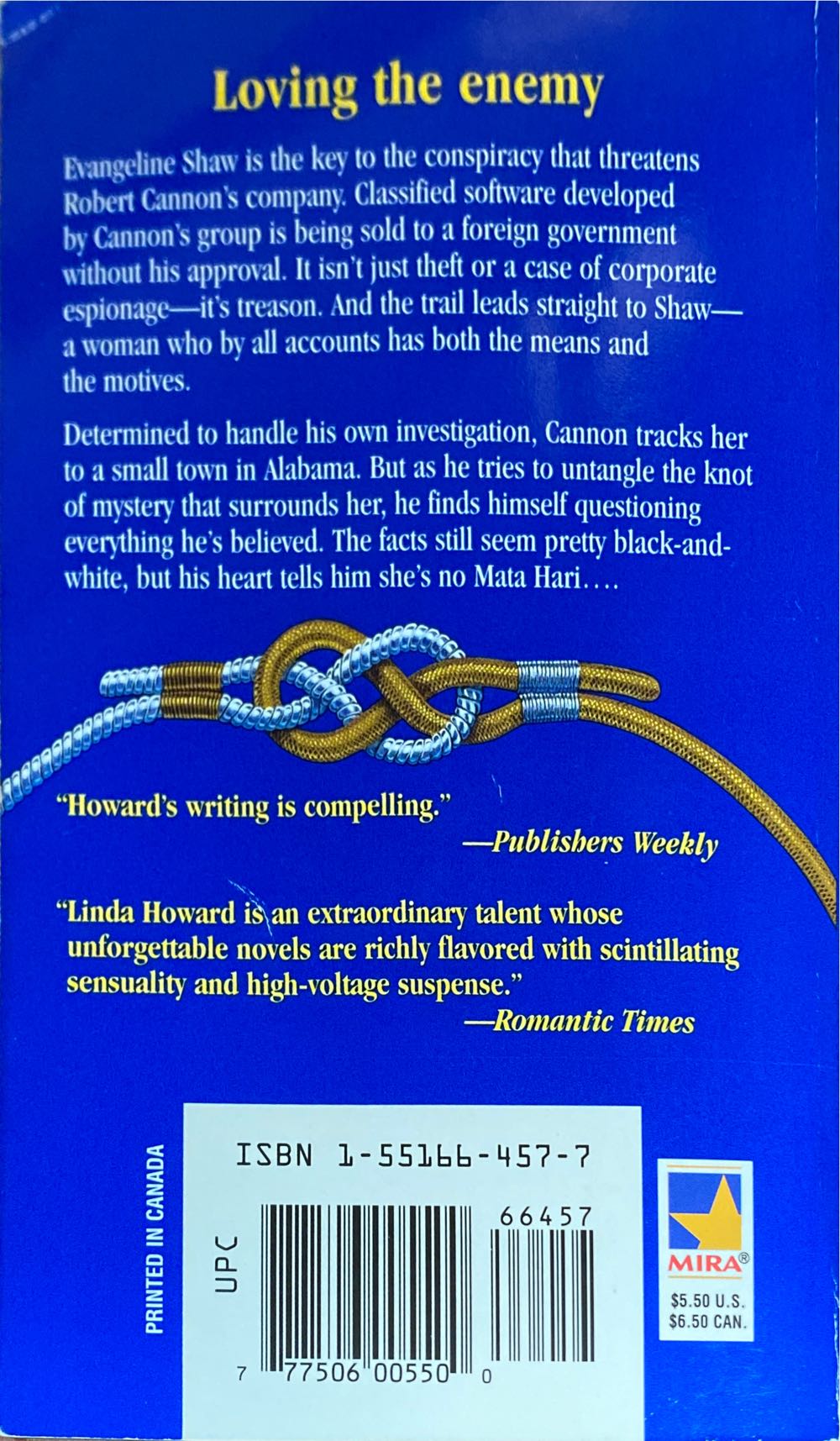 Loving Evangeline - Linda Howard (Mira Books - Paperback) book collectible [Barcode 9781551664576] - Main Image 2