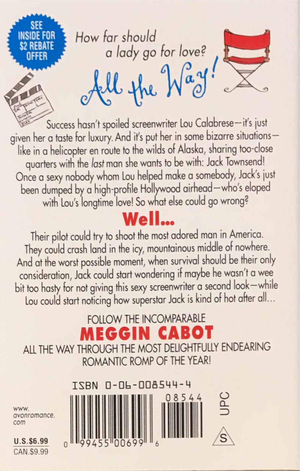 She Went All The Way - Meg Cabot (Avon - Paperback) book collectible [Barcode 9780060085445] - Main Image 2