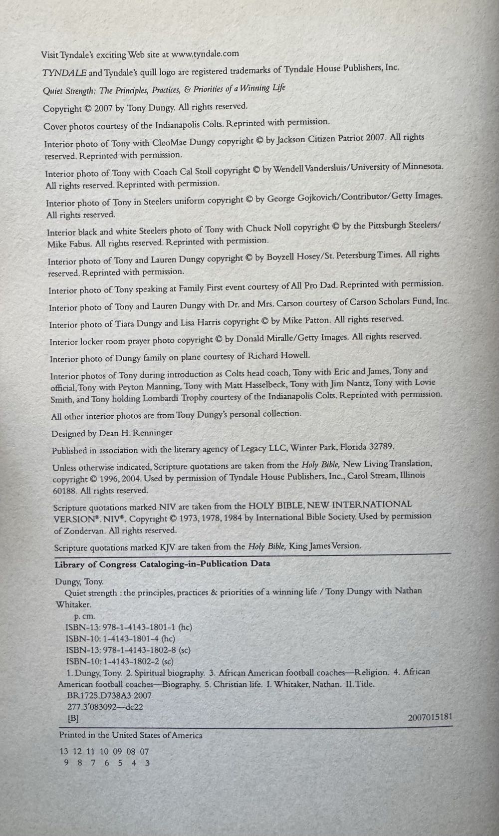 Quiet Strength - Nathan Whitaker (Tyndale - Hardcover) book collectible [Barcode 9781414318011] - Main Image 3