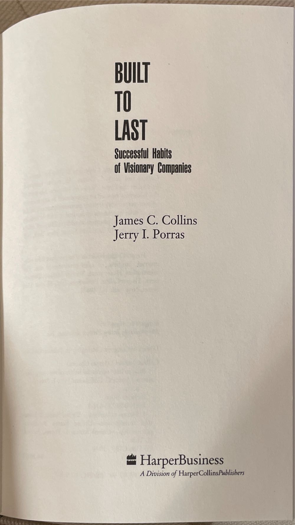 Built To Last - Jim Collins (MobileReference - Paperback) book collectible [Barcode 9780887306716] - Main Image 3