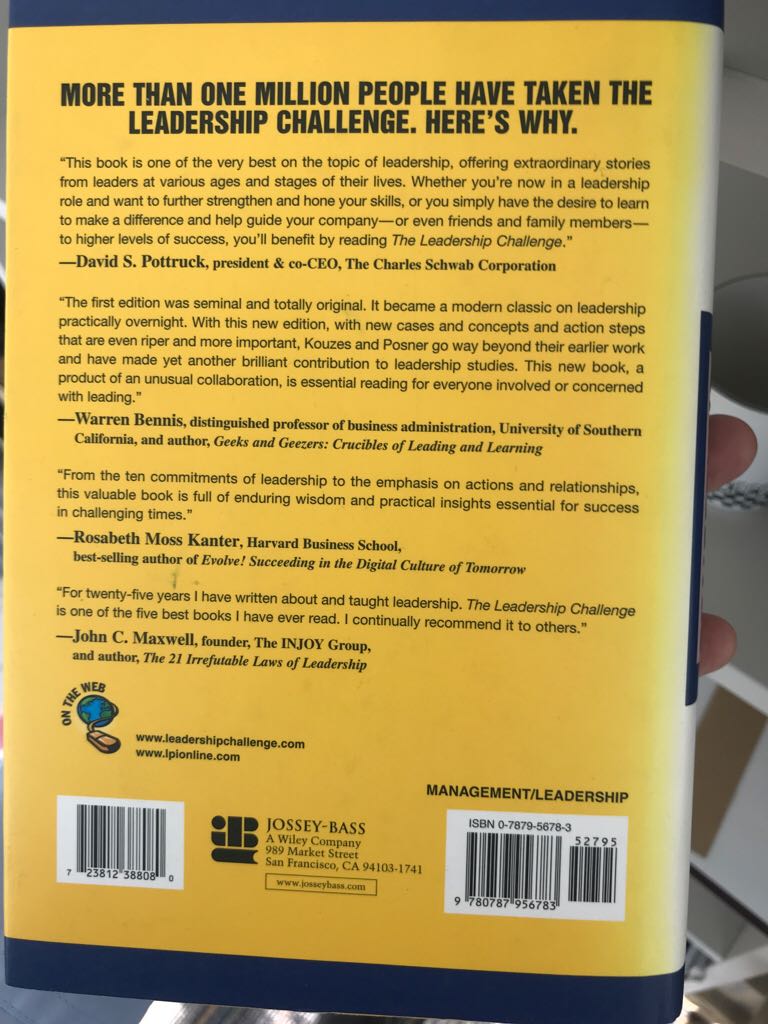 The Leadership Challenge (Updated Third Edition) - Barry Posner (Jossey-Bass - Hardcover) book collectible [Barcode 9780787956783] - Main Image 2