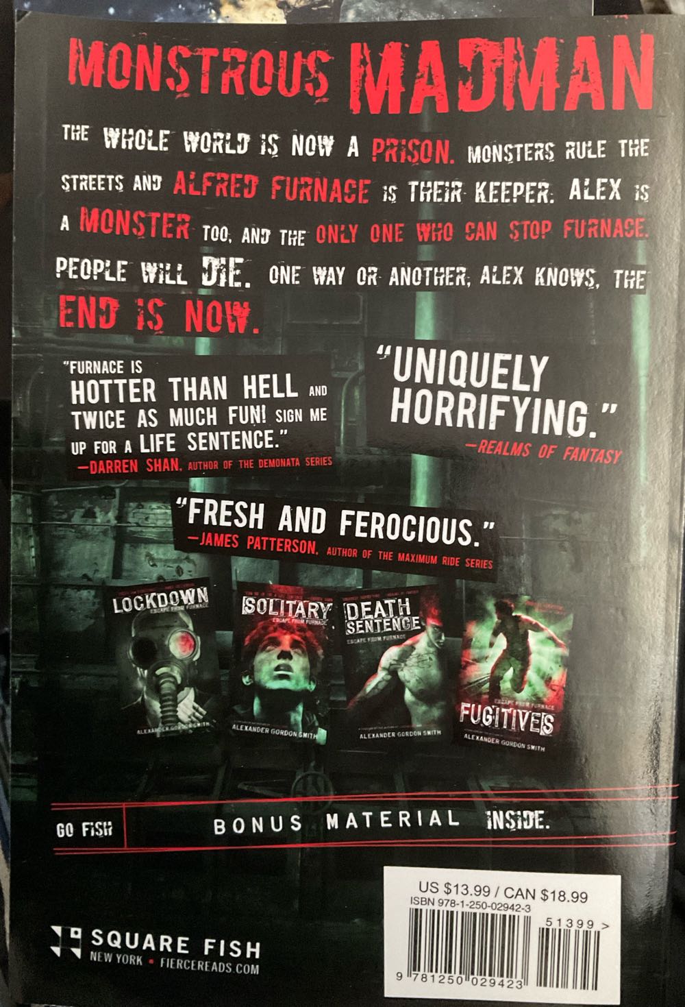 Execution - Alexander Gordon Smith (Square Fish - Paperback) book collectible [Barcode 9781250029423] - Main Image 2