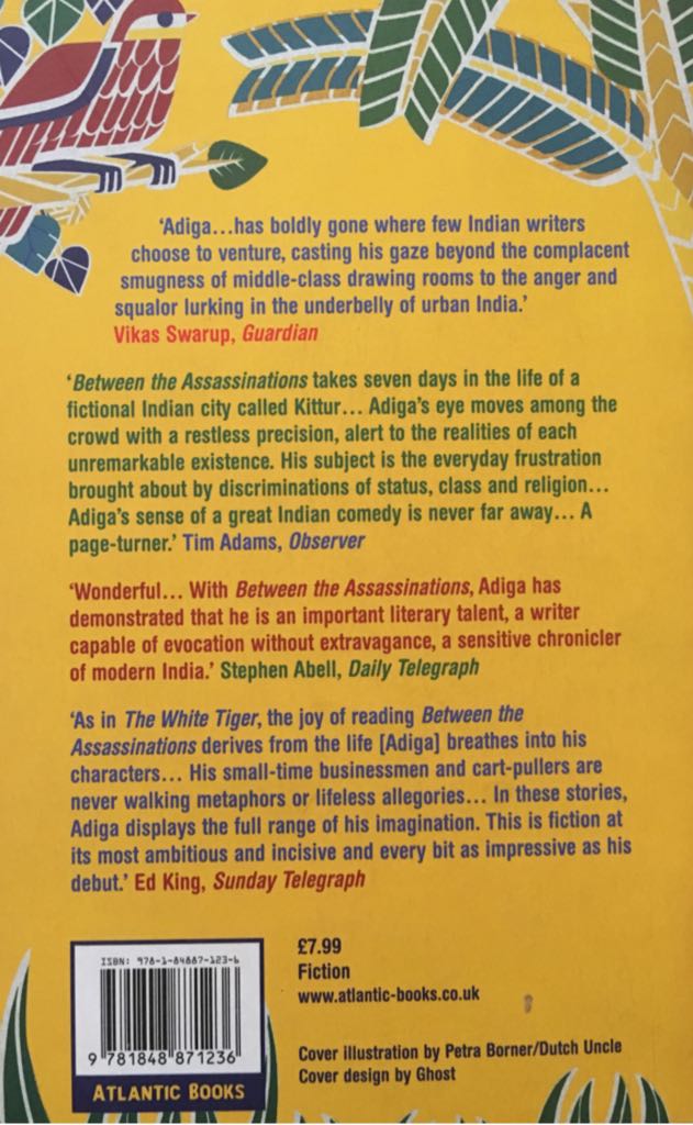 Between The Assassinations - Aravind Adiga (Atlantic - Paperback) book collectible [Barcode 9781848871236] - Main Image 2