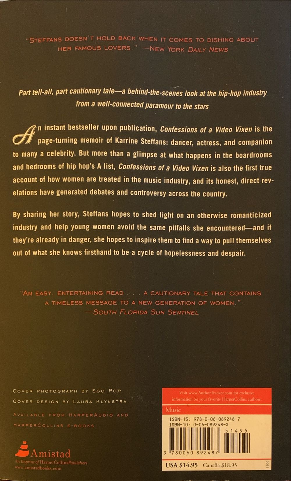Confessions Of A Video Vixen - Steffans (- Paperback) book collectible [Barcode 9780060892487] - Main Image 2