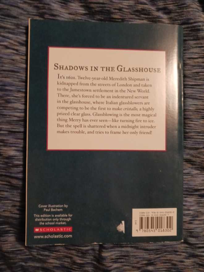 American Girl History Mysteries #10  Shadow In The Glasshouse - Megan McDonald book collectible [Barcode 9780545018302] - Main Image 2
