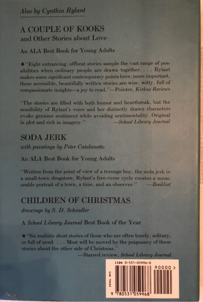 Missing May (1993 N) - Cynthia Rylant (Scholastic - Hardcover) book collectible [Barcode 9780531059968] - Main Image 2