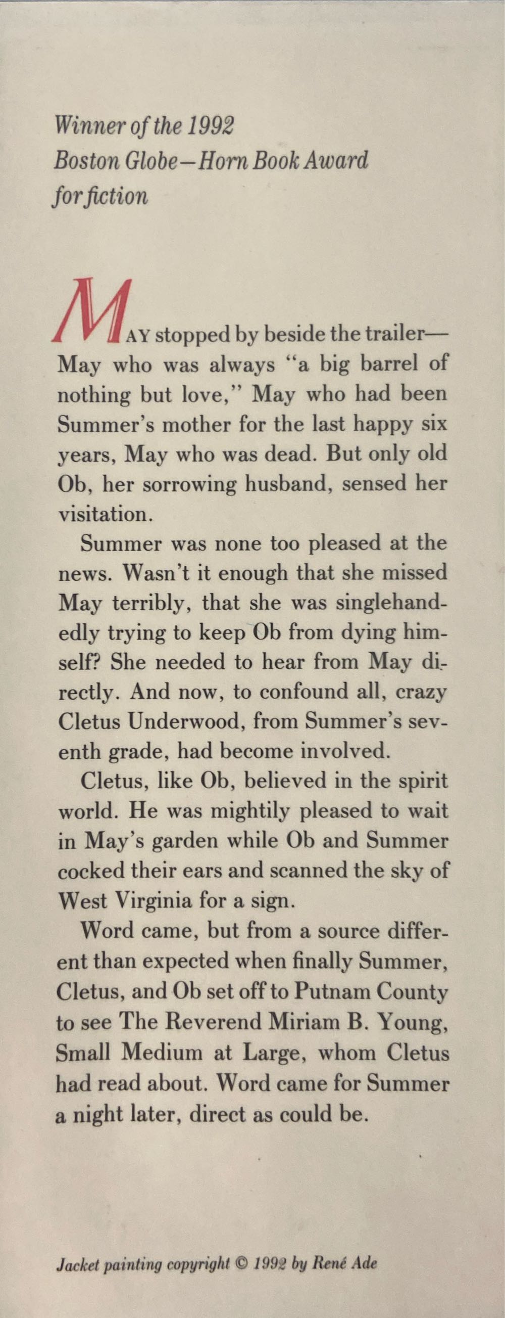 Missing May - Cynthia Rylant (Orchard Books - Hardcover) book collectible [Barcode 9780531085967] - Main Image 3