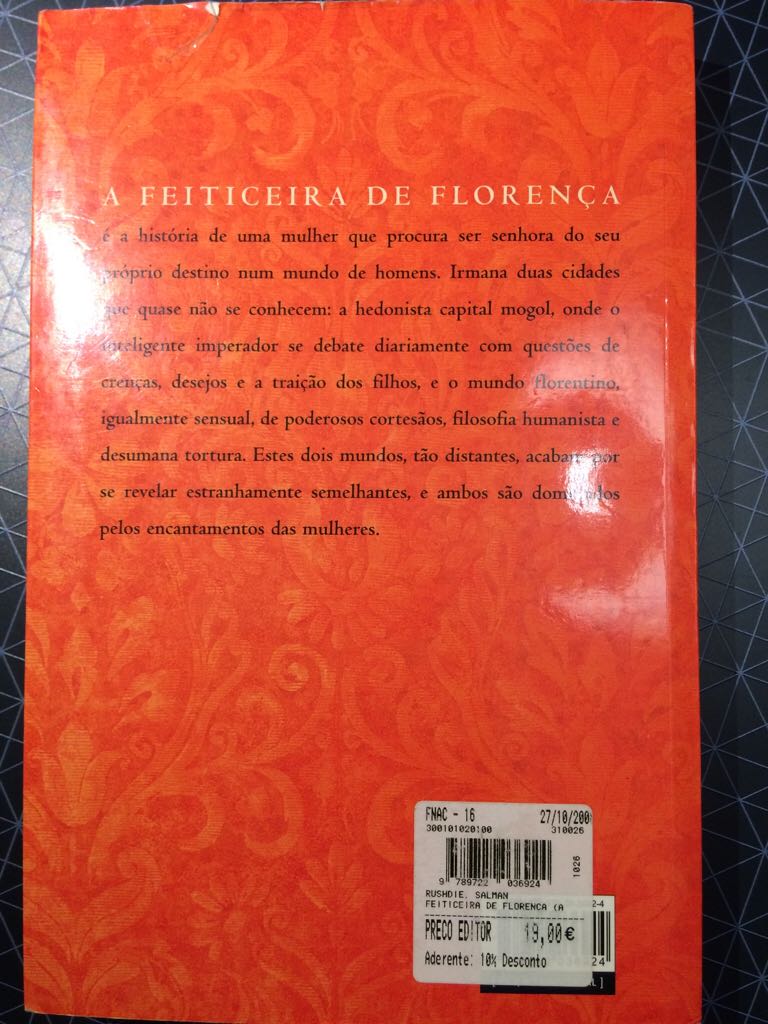 Feiticeira de Florença, A - Salman Rushdie (Publicações Dom Quixote - Paperback) book collectible [Barcode 9789722036924] - Main Image 2