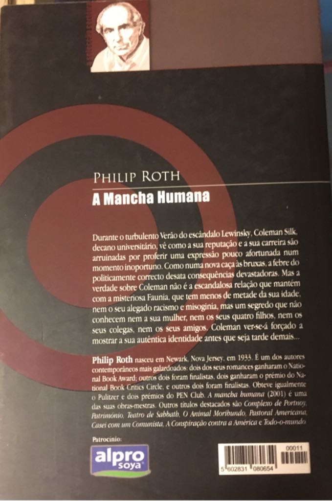 Mancha Humana, A - Philip Roth (Publicações Dom Quixote - Paperback) book collectible [Barcode 9789722025775] - Main Image 2