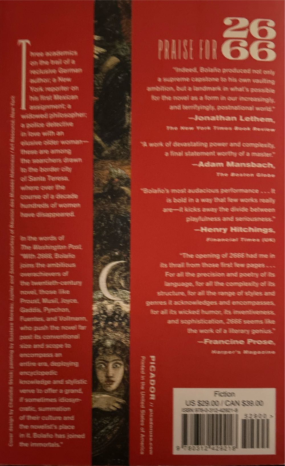 2666 - Roberto Bolaño (Picador USA - Paperback) book collectible [Barcode 9780312429218] - Main Image 2