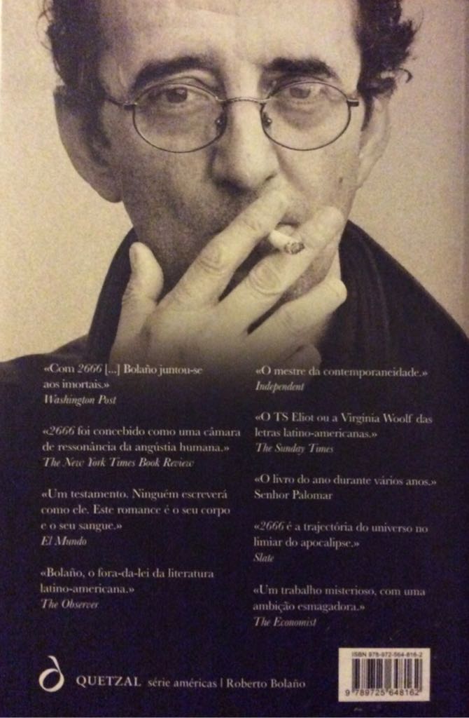 2666 - Roberto Bolano (Quetzal Editores - Paperback) book collectible [Barcode 9789725648162] - Main Image 2