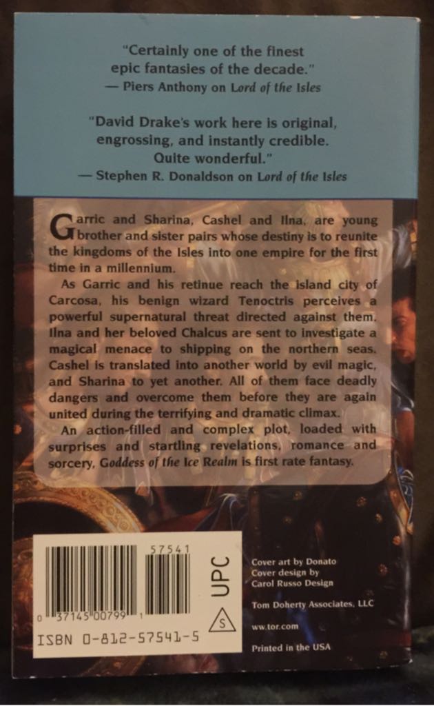 Goddess Of The Ice Realm - David Drake (Tor Fantasy - Hardcover) book collectible [Barcode 9780812575415] - Main Image 2