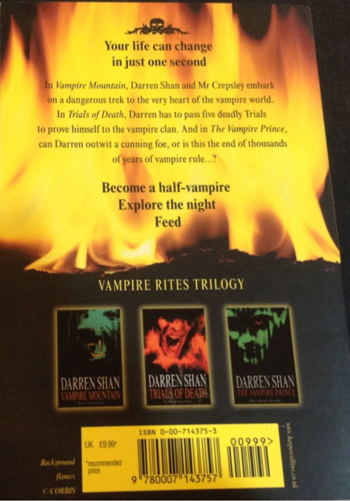 Vampire Rites Trilogy - Darren Shan (Harper Collins - Paperback) book collectible [Barcode 9780007143757] - Main Image 2
