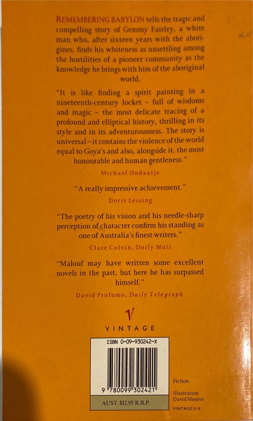 Remembering Babylon - David Malouf (Vintage - Paperback) book collectible [Barcode 9780099302421] - Main Image 2