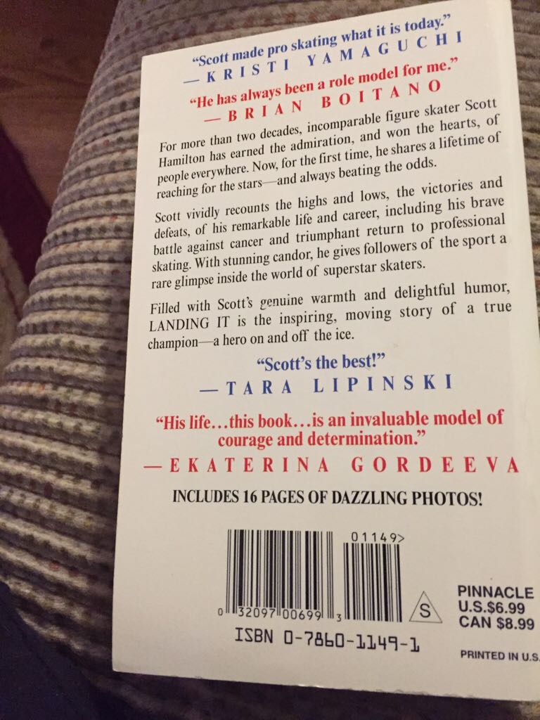 Landing It - Scott Hamilton book collectible [Barcode 9780786011490] - Main Image 2