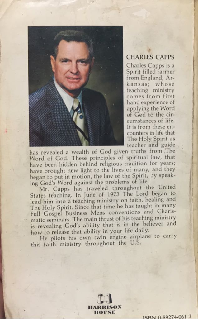 The Tongue, A Creative Force - Charles Capps (Harrison House* Inc. - Paperback) book collectible [Barcode 0892740612] - Main Image 2