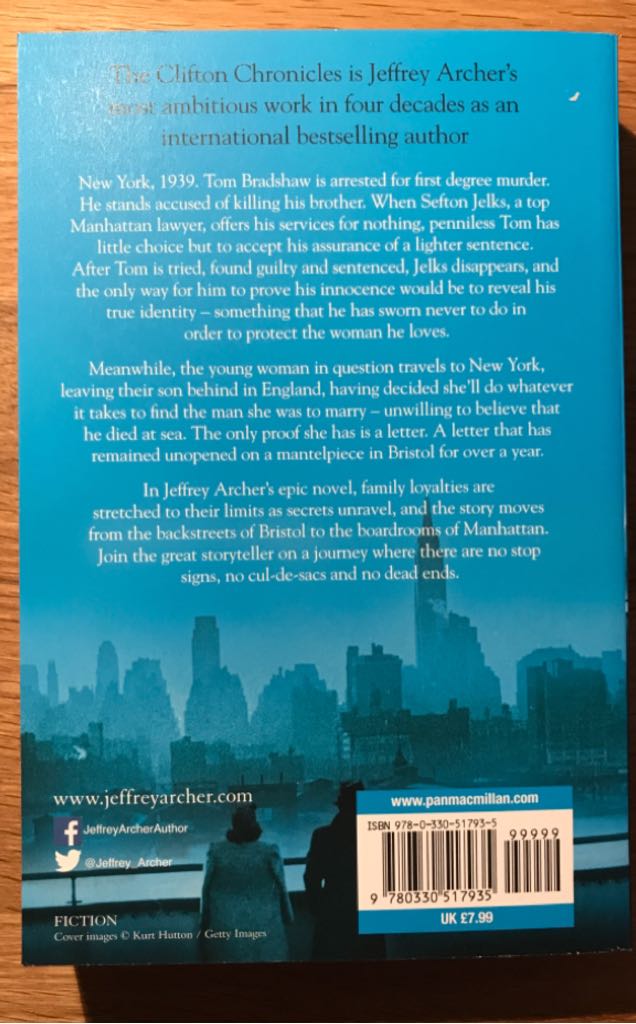 Sins Of The Father, The - Jeffrey (Panmacmillan - Paperback) book collectible [Barcode 9780330517935] - Main Image 2