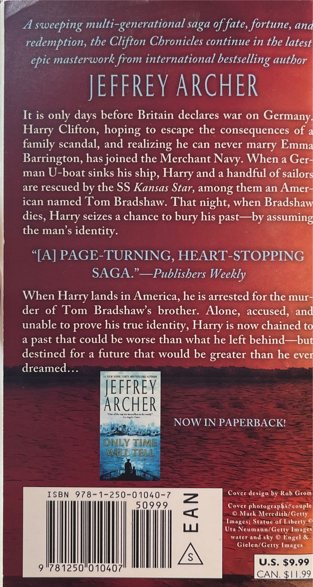 The Sins Of The Father - Jeffrey Archer (St. Martin’s Paperbacks - Paperback) book collectible [Barcode 9781250010407] - Main Image 2