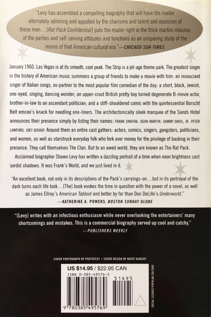 Rat Pack Confidential - Shawn Levy (Main Street Books - Paperback) book collectible [Barcode 9780385495769] - Main Image 2