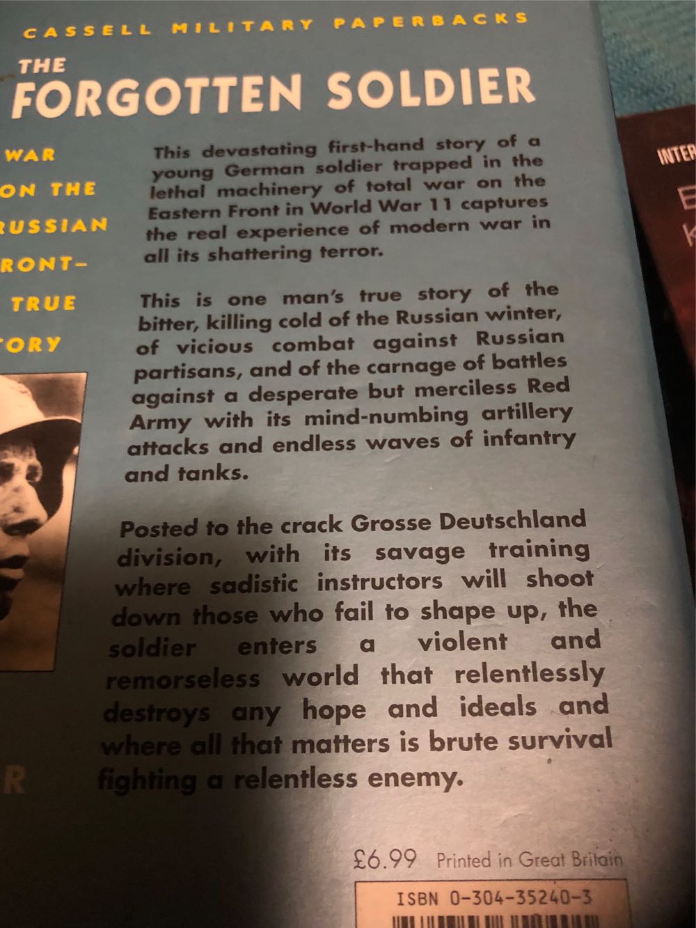 The Forgotten Soldier - Sajer Guy (Cassell - Paperback) book collectible [Barcode 9780304352401] - Main Image 2