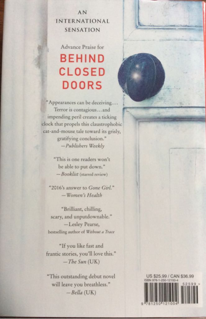 Behind Closed Doors - A. Paris book collectible - Main Image 2