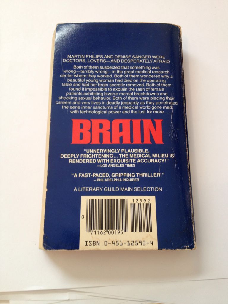 Brain - Robin Cook (A Signet Book - Paperback) book collectible [Barcode 9780451125927] - Main Image 2