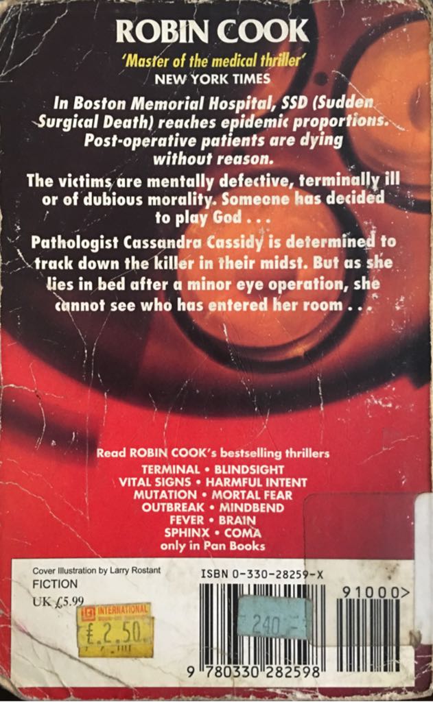 Godplayer - Robin Cook (Pan Books - Paperback) book collectible [Barcode 9780330282598] - Main Image 2