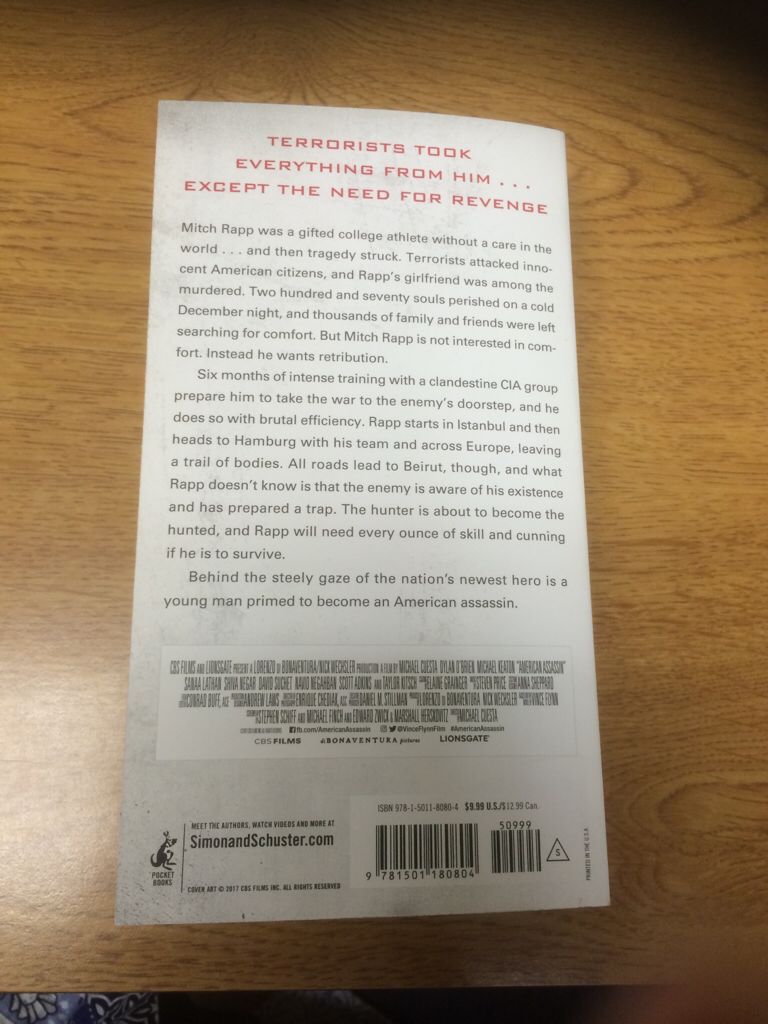 American Assassin - Vince Flynn (Pocket Books - Paperback) book collectible [Barcode 9781501180804] - Main Image 2