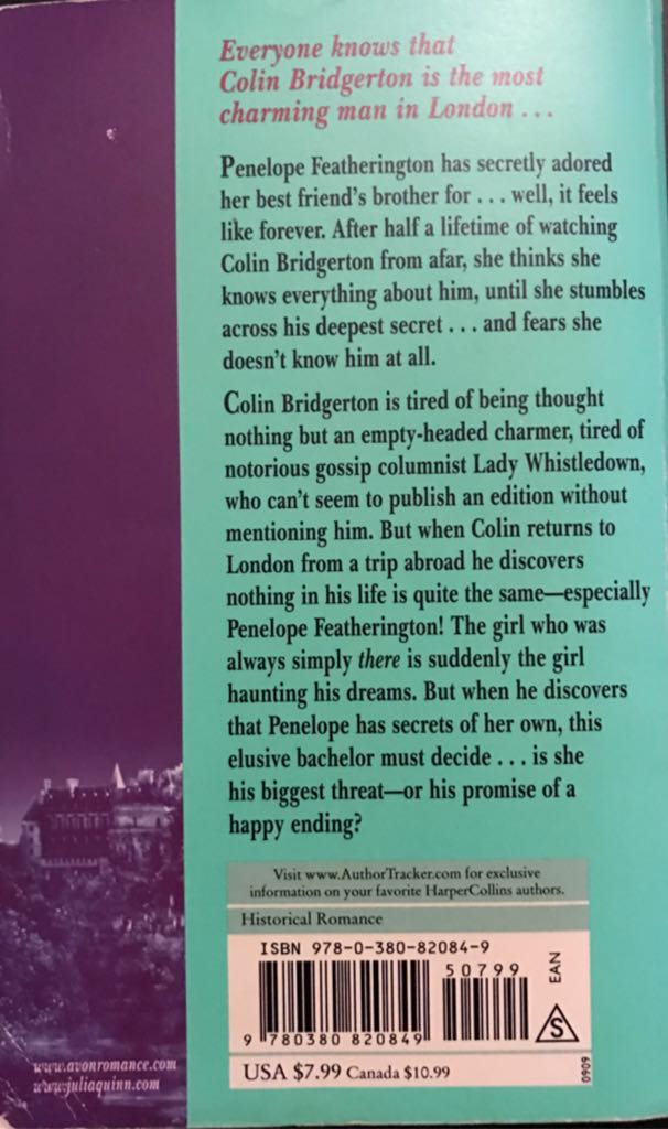 Romancing Mister Bridgerton - Julia Quinn (Avon Books - eBook) book collectible [Barcode 9780380820849] - Main Image 2