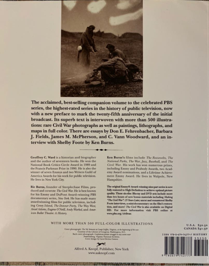 The Civil War - Ken Burns (Alfred A. Knopf, Inc. - Trade Paperback) book collectible [Barcode 9780679742777] - Main Image 2