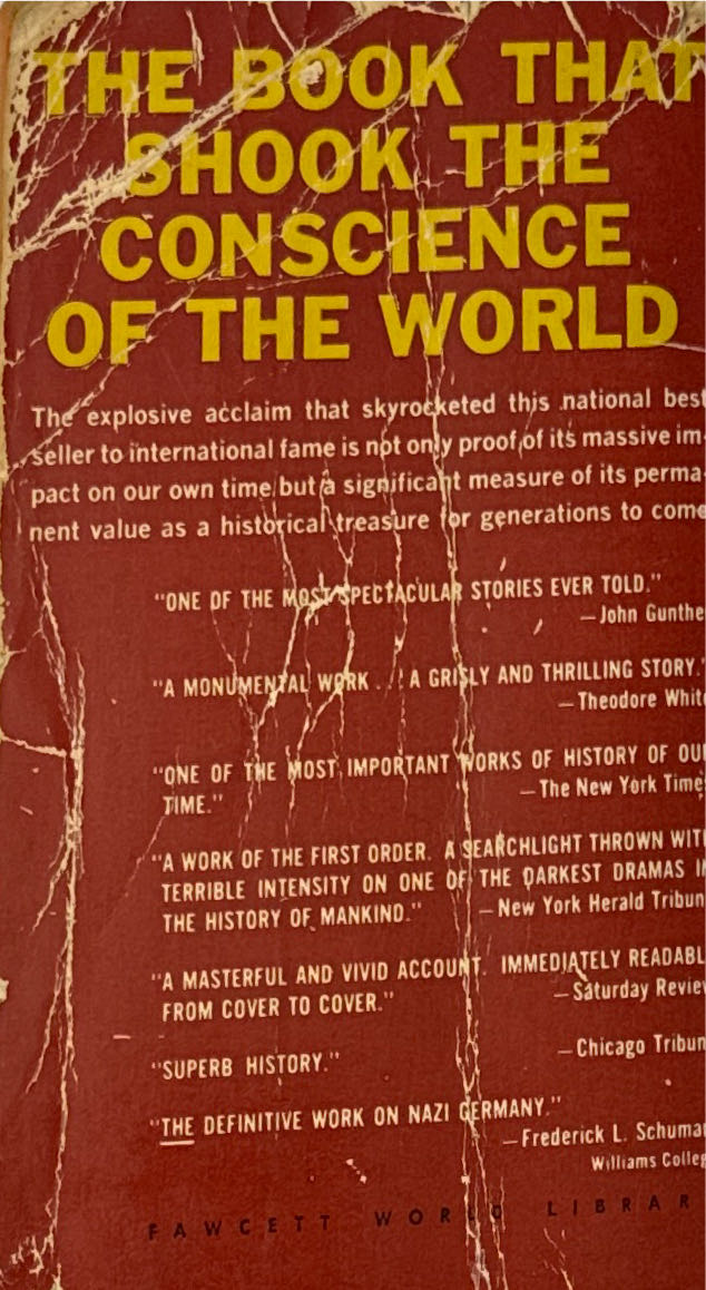 The Rise And Fall Of The Third Reich - William L. Shirer (Fawcett Crest - Paperback) book collectible - Main Image 2