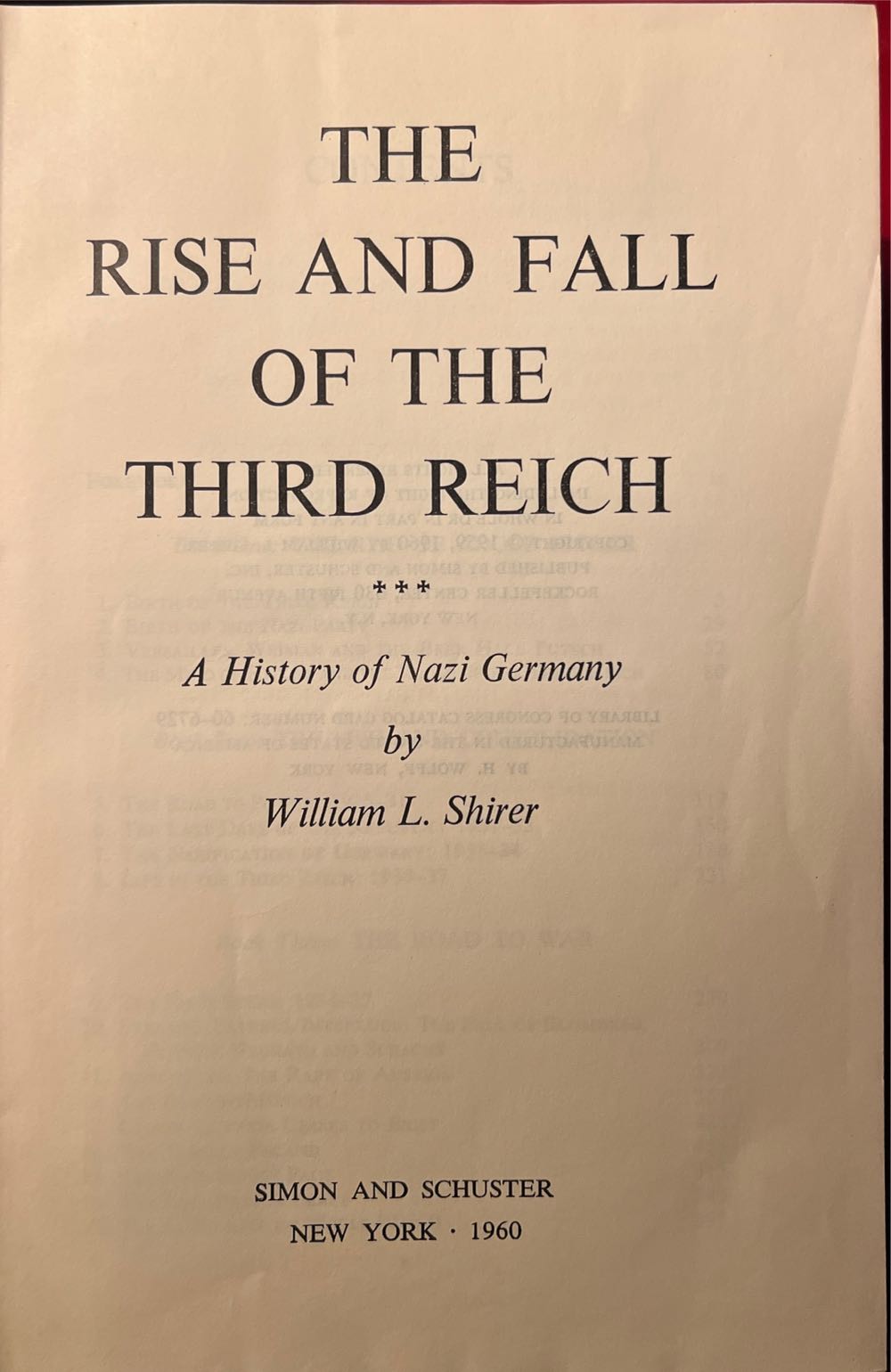The Rise And Fall Of The Third Reich - William L. Shirer (Simon And Schuster, Inc. - Hardcover) book collectible - Main Image 2