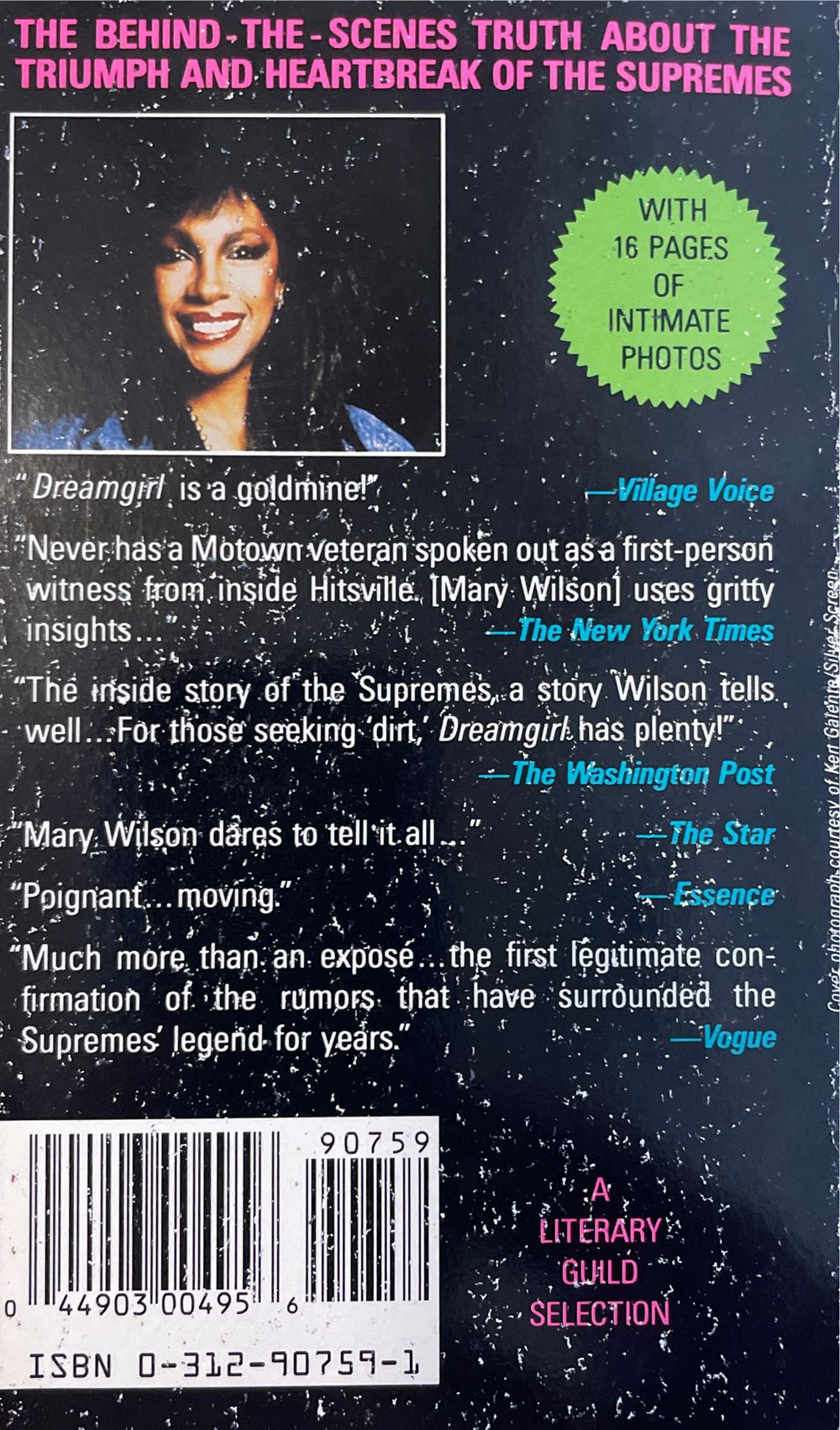Dreamgirl: My Life As A Supreme - Mary Wilson (St. Martin’s  Paperbacks - Paperback) book collectible [Barcode 9780312907594] - Main Image 3