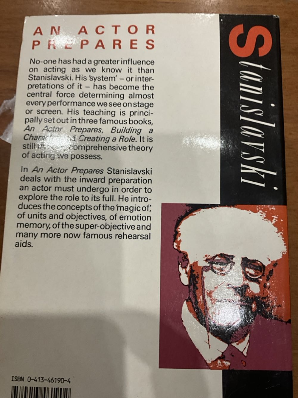 An Actor Prepares - Konstantin S. Stanislavskij (Methuen Drama) book collectible [Barcode 9780413461902] - Main Image 2